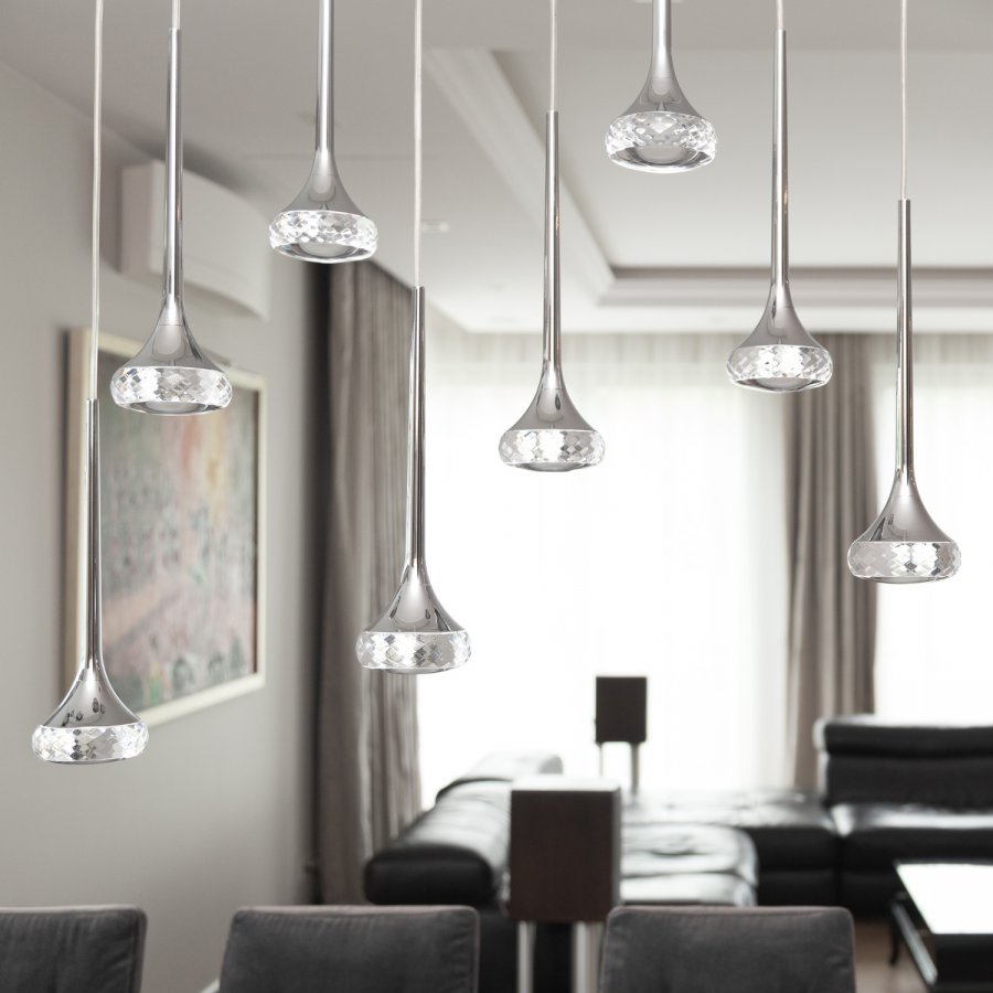 crystal pendant lamp